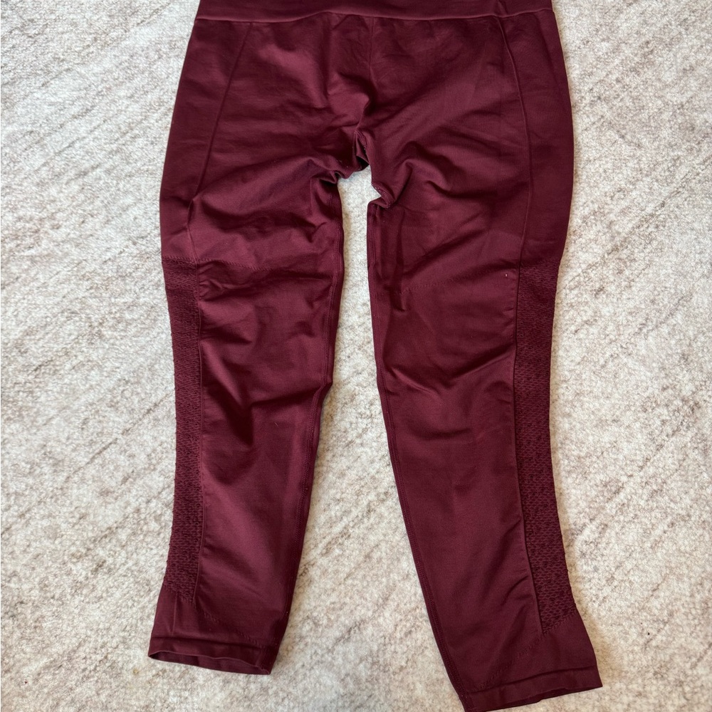 Fabletics Deep Wine High-Waist Leggings